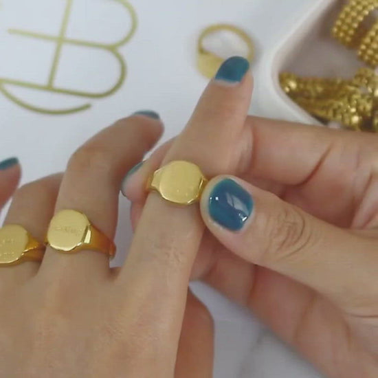 Video showing off the Positive Message Signet Ring.