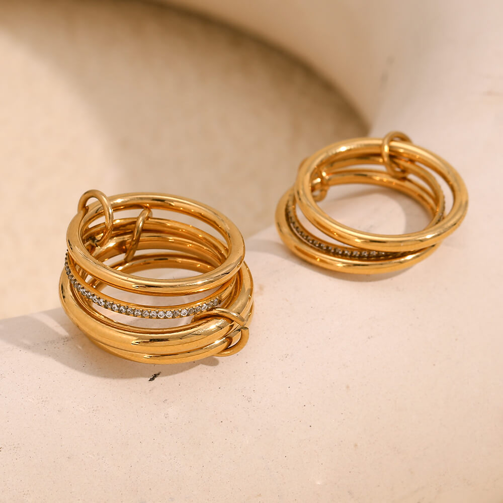 Gold Stacking Ring Sets.