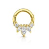 Marquise Crown Rook Cartilage Hoops