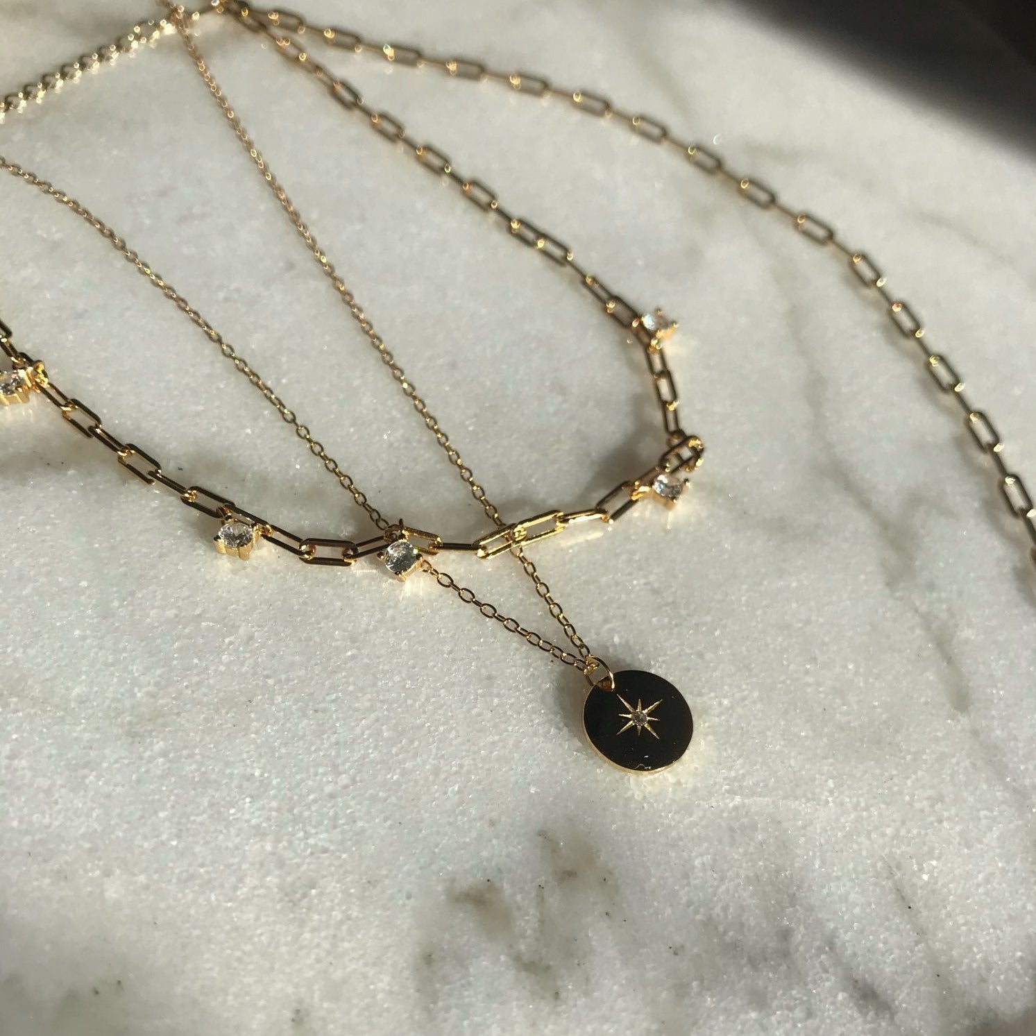 Closeup of the North Star Necklace.