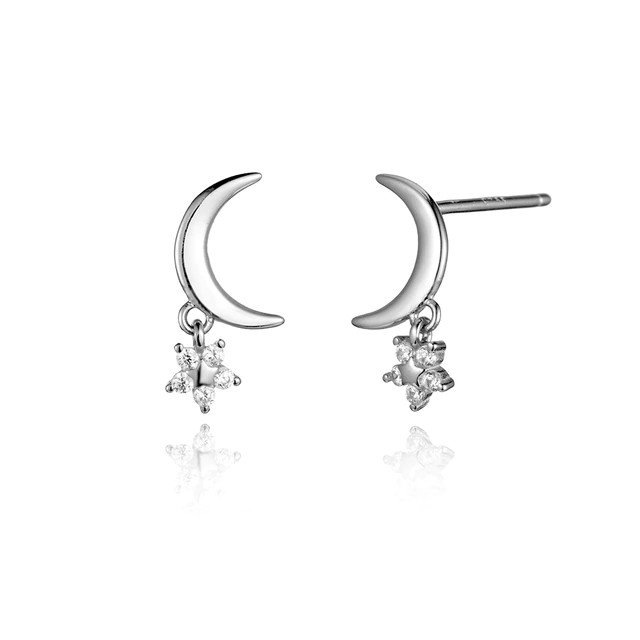 Twinkling Moon Earrings